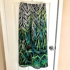 Flowy Animal Print Maxi Skirt